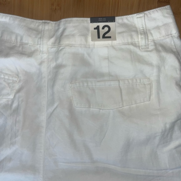 Gap Woman’s White linen pleated linen pant. Size 12. NWT - Picture 5 of 15